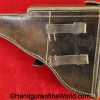 Luger, P.08, Holster, Dated, 1937, brown, leather, Klinge-Dresden, WaA142, original, collectible, German, Germany, WWII, WW2, P08, P 08, P-08