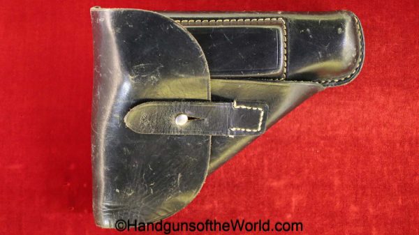 Mauser, HSc, Holster, Dated, 1944, Black, Leather, breakaway, JHG44, German, WaA41, Germany, WWII, WW2, original, collectible, jhg, 44, jhg 44, WaA 41