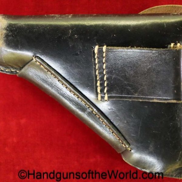 Mauser, HSc, Holster, Dated, 1944, Black, Leather, breakaway, JHG44, German, WaA41, Germany, WWII, WW2, original, collectible, jhg, 44, jhg 44, WaA 41