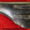 Mauser, HSc, Holster, WWII, Era, original, collectible, German, Germany, handgun, pistol, WW2, hand gun, vintage, real, Black, leather, breakaway, unmarked