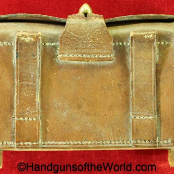 US, M1874, McKeever, .45-70, Ammo Pouch, Tan, leather, Rock Island Arsenal, 1903, HEK, original, collectible, 1874, Model, 45-70, Ammo, Ammunition, Pouch