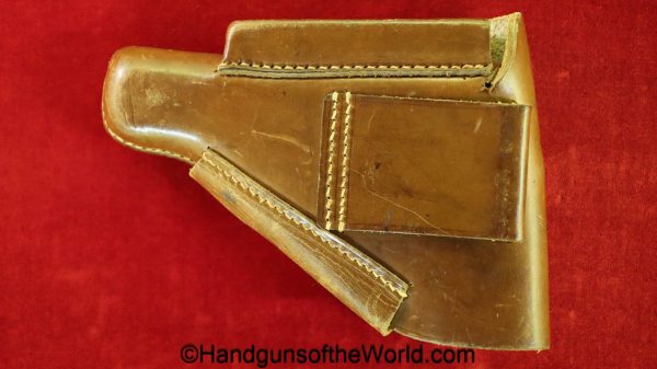 Walther, PPk, Holster, WWII, SS, Pattern, brown, leather, breakaway, original, collectible, WW2, handgun, pistol, contract, German, Germany, hand gun