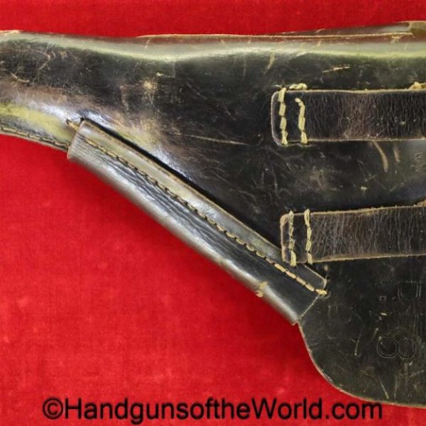 Walther, P-38, Holster, WWII, German, 1944, Black, leather, breakaway, JWA4, jwa, 4, 44, original, collectible, P38, P.38, P 38, WW2, Germany, handgun, pistol