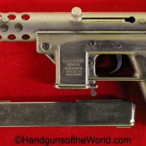 Interdynamics, KG-99, 9mm, with Threaded Barrel, American, Americana, US, USA, handgun, pistol, collectible, KG, 99, KG 99, KG99, hand gun, retro