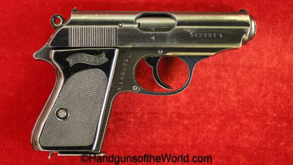 Walther, PPk, 7.65mm, SS, Contract, 2 Matching Magazines, Holster, Capture Paper, handgun, pistol, C&R, collectible, German, WWII, WW2, Germany, 32, .32, 7.65
