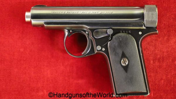Sauer, 1913, 7.65mm, English, Export Model, Fantastic, German, Germany, handgun, pistol, pocket, model, 7.65, 32, .32, acp, auto, early, export, pocket