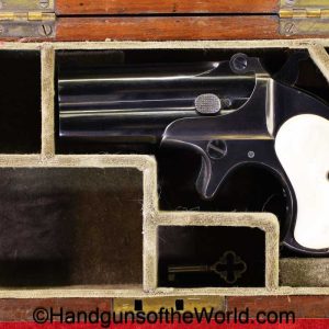 Remington, Double Derringer, Over & Under, .41, with Custom Case, 41, American, Americana, handgun, derringer, C&R, collectible, O/U, Double, Cased
