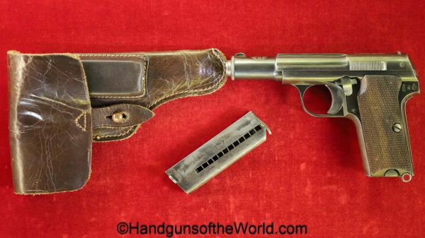 Astra, 300, .380, German, WWII, Full Rig, Germany, WW2, handgun, pistol, C&R, collectible, pocket, 380, Spain, Spanish, with holster, 9mm, 9mmK, model