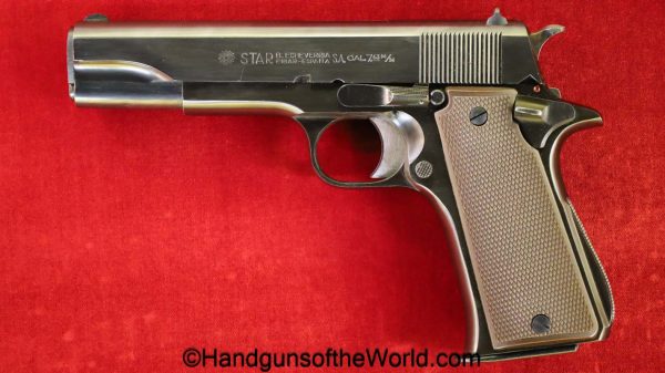 Star, MMS, 7.63mm, with Stock, with Box, Boxed, handgun, pistol, C&R, collectible, Spain, Spanish, 1985, stocked, 7.63, hand gun, mint, NFA Exempt