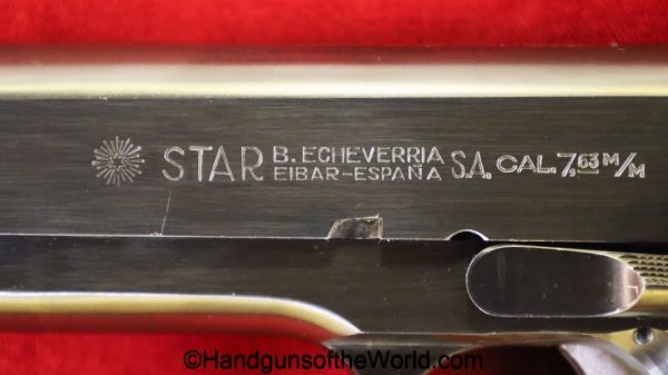 Star, MMS, 7.63mm, with Stock, with Box, Boxed, handgun, pistol, C&R, collectible, Spain, Spanish, 1985, stocked, 7.63, hand gun, mint, NFA Exempt
