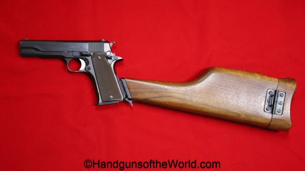 Star, MMS, 7.63mm, with Stock, with Box, Boxed, handgun, pistol, C&R, collectible, Spain, Spanish, 1985, stocked, 7.63, hand gun, mint, NFA Exempt