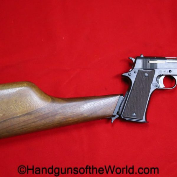 Star, MMS, 7.63mm, with Stock, with Box, Boxed, handgun, pistol, C&R, collectible, Spain, Spanish, 1985, stocked, 7.63, hand gun, mint, NFA Exempt