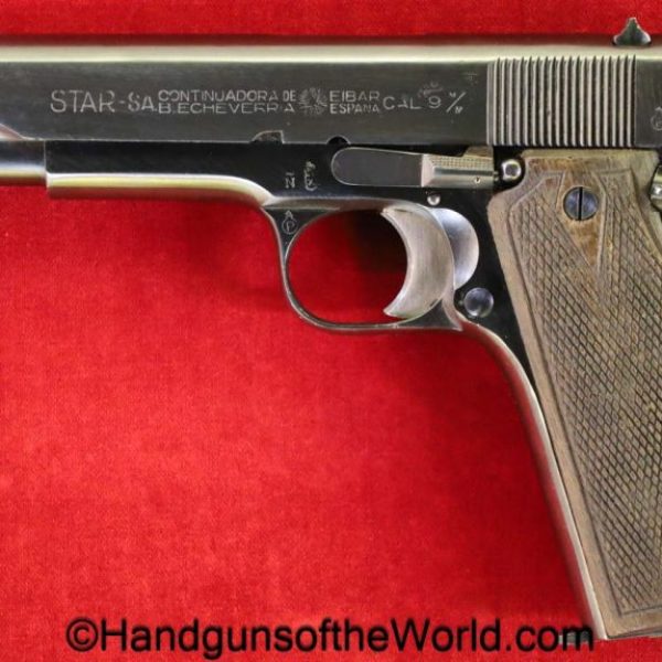Star, Model B, 9mm, WWII, Era, WW2, B, Bulgarian, Bulgaria, Model, Spain, Spanish, handgun, pistol, C&R, collectible, 1943, B-Number, B #, vintage