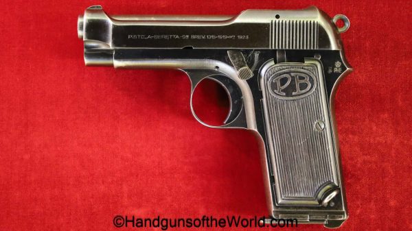 Beretta, 1923, 9mm, Italian, RE Proofed, with a Stock Slot, Slotted, Italy, military, handgun, pistol, C&R, collectible, model, Stock Slot, hand gun