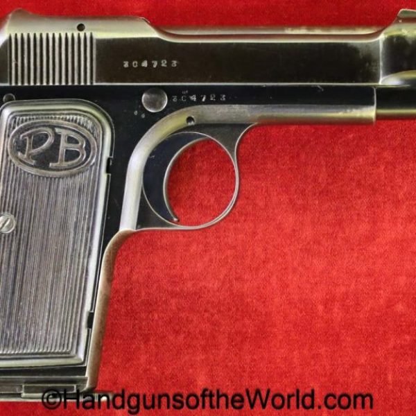 Beretta, 1923, 9mm, Italian, RE Proofed, with a Stock Slot, Slotted, Italy, military, handgun, pistol, C&R, collectible, model, Stock Slot, hand gun