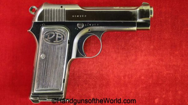 Beretta, 1923, 9mm, Italian, RE Proofed, with a Stock Slot, Slotted, Italy, military, handgun, pistol, C&R, collectible, model, Stock Slot, hand gun