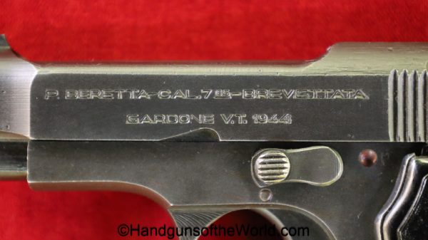 Beretta, 1935, 7.65mm, German, WWII, WW2, Germany, Italian, Italy, handgun, pistol, C&R, collectible, 7.65, 32, .32, acp, auto, model, pocket