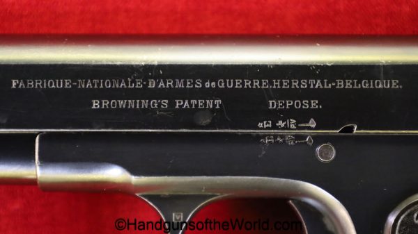 FN, Browning, 1903, 9mm, Swedish, Military, Inscribed, with Matching Holster, Sweden, handgun, pistol, C&R, collectible, Matching Holster, Long