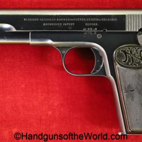 FN, Browning, 1903, 9mm, Swedish, Military, Inscribed, with Matching Holster, Sweden, handgun, pistol, C&R, collectible, Matching Holster, Long