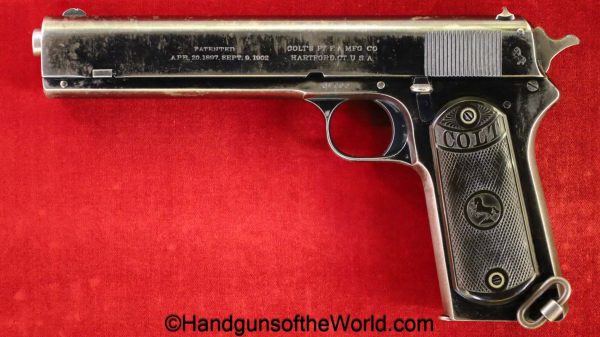 Colt, 1902 Military, .38, 1909, 38, acp, auto, handgun, pistol, C&R, collectible, 1902, military, model, Americana, American, US, USA, vintage, classic