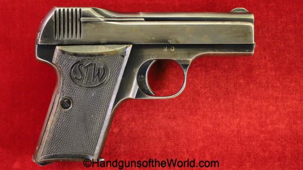Stendawerk, Pocket, 7.65mm, Late Variation, Stenda, German, Germany, handgun, pistol, C&R, collectible, 7.65, 32, .32, acp, auto, Late, vintage