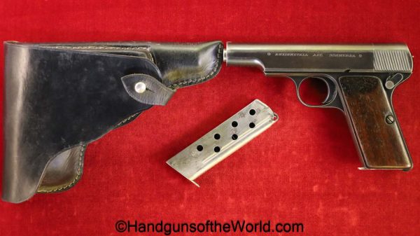 Rheinmetall, Pocket, 7.65mm, Full Rig, German, Germany, handgun, pistol, C&R, collectible, 7.65, 32, .32, acp, auto, Neu Modell, New Model, Dreyse