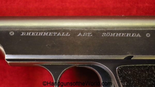 Rheinmetall, Pocket, 7.65mm, Full Rig, German, Germany, handgun, pistol, C&R, collectible, 7.65, 32, .32, acp, auto, Neu Modell, New Model, Dreyse