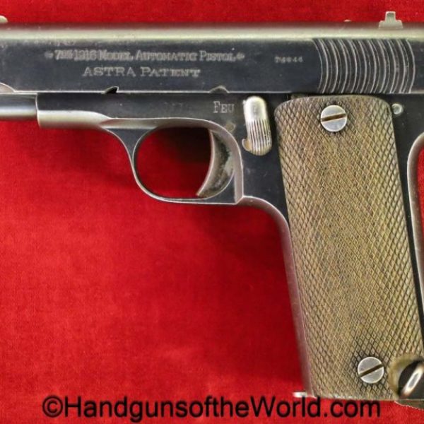 Esperanza y Unceta, Astra, 1916, 7.65mm, model, Spain, Spanish, handgun, pistol, C&R, collectible, Ruby, pocket, 7.65, 32, .32, acp, auto, hand gun