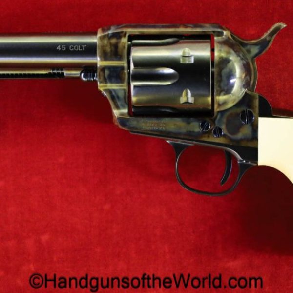 USFA Mfg. Co, Single Action Army, .45, with Case, Colt, 45, USFA, SAA, handgun, revolver, collectible, LC, American, Americana, US, USA, Cased