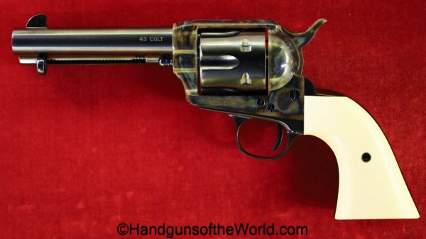 USFA Mfg. Co, Single Action Army, .45, with Case, Colt, 45, USFA, SAA, handgun, revolver, collectible, LC, American, Americana, US, USA, Cased