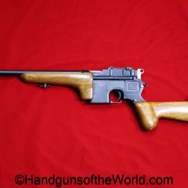 Mauser, 1896, Broomhandle, Carbine, Mock-up, 7.63mm, 7.63, German, Germany, pistol, collectible, handgun, C96, Broom Handle, Mock Up, Recreation
