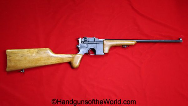 Mauser, 1896, Broomhandle, Carbine, Mock-up, 7.63mm, 7.63, German, Germany, pistol, collectible, handgun, C96, Broom Handle, Mock Up, Recreation
