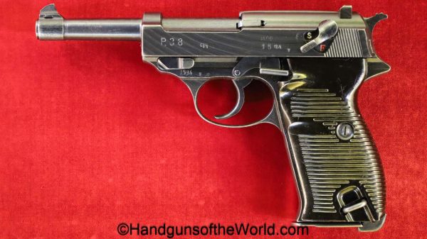 Spreewerk, P-38, CYQ, 9mm, German, WWII, Walther, P38, P.38, P 38, Germany, WW2, handgun, pistol, C&R, collectible, hand gun, classic, vintage, historic