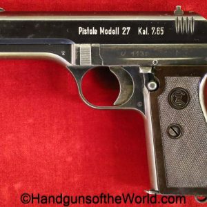 CZ-27, 7.65mm, U-Block, Test, Pistol, handgun, pistol, C&R, collectible, CZ, 27, CZ27, CZ 27, WWII, WW2, U, Prefix, Block, German, Germany, 32, .32