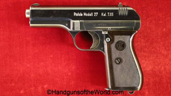CZ-27, 7.65mm, U-Block, Test, Pistol, handgun, pistol, C&R, collectible, CZ, 27, CZ27, CZ 27, WWII, WW2, U, Prefix, Block, German, Germany, 32, .32