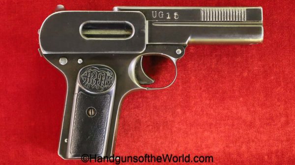 Dreyse, 1907, 7.65mm, Division Marked, Unit Marked, German, Germany, handgun, pistol, C&R, collectible, pocket, 32, .32, acp, auto, model, UG15, 1915
