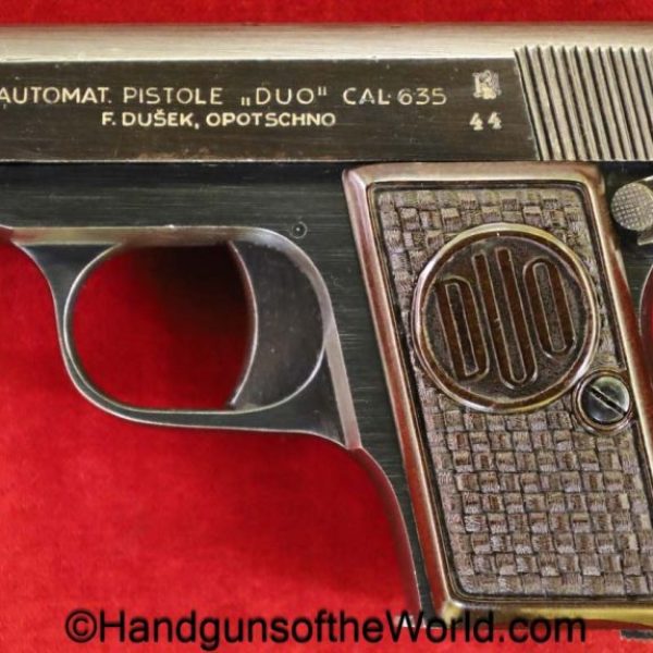 CZ, Duo, 6.35mm, Dated, 1944, handgun, pistol, C&R, collectible, WWII, WW2, German, Germany, Czech, Czechoslovakia, VP, Vest Pocket, 6.35, .25, 25, acp