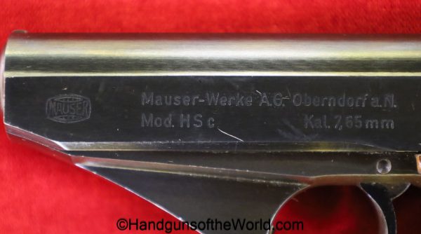Mauser, HSc, 7.65mm, 1st Variation, German, Police, Eagle L, Full Rig, Germany, handgun, pistol, C&R, collectible, WWII, WW2, 7.65, 32, .32, acp, auto