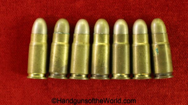 Baby Nambu, 7mm, Ammo, Baby, Nambu, Ammunition, original, collectible, Japan, Japanese, handgun, pistol, WWII, WW2, WWI, WW1, 7, mm, vintage, real, old