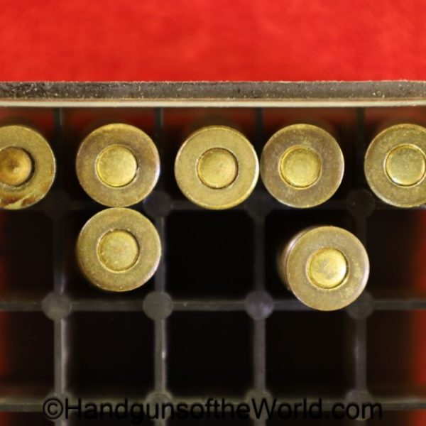 Baby Nambu, 7mm, Ammo, Baby, Nambu, Ammunition, original, collectible, Japan, Japanese, handgun, pistol, WWII, WW2, WWI, WW1, 7, mm, vintage, real, old