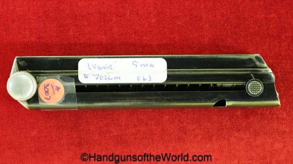 Luger, P.08, 9mm, Magazine-Clip, #7026m, WWII, Era, WW2, German, Germany, 7026m, 7026, m, P08, original, collectible, magazine, mag, clip, P 08, P-08