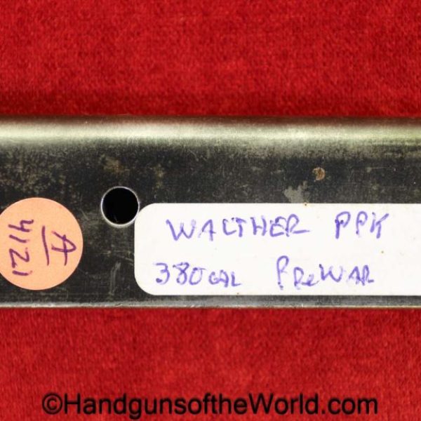 Walther, PPk, .380, Magazine-Clip, WWII, Era, WW2, 380, acp, auto, 9mm, original, collectible, German, Germany, handgun, pistol, BMR, solid follower