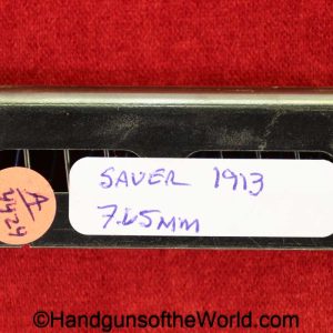 Sauer, 1913, 7.65mm, Magazine, Clip, Mag, Original, Collectible, German, Germany, Model, 32, .32, acp, auto, 7.65, Handgun, Pistol, Hand gun, real, old