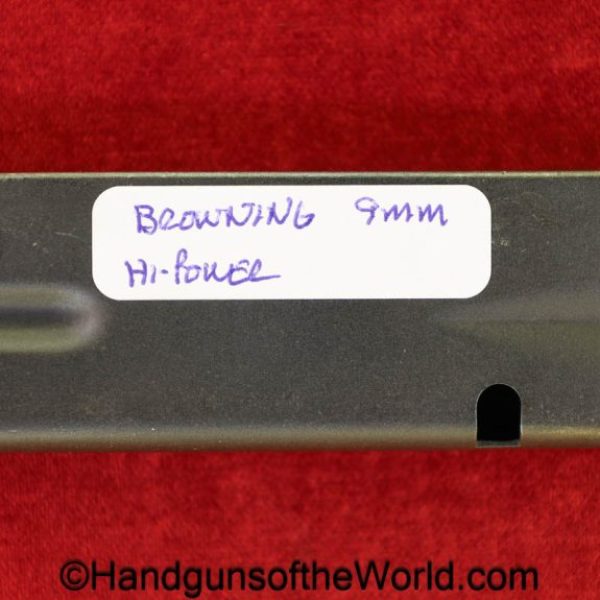 Browning, FN, High Power, 9mm, Magazine-Clip, magazine, mag, clip, original, collectible, post war, post-war, BHP, Hi-Power, Hi Power, aluminum follower
