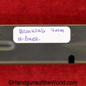 Browning, FN, High Power, 9mm, Magazine-Clip, magazine, mag, clip, original, collectible, post war, post-war, BHP, Hi-Power, Hi Power, aluminum follower