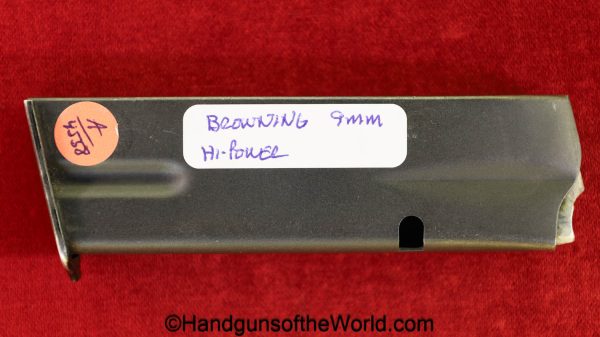 Browning, FN, High Power, 9mm, Magazine-Clip, magazine, mag, clip, original, collectible, post war, post-war, BHP, Hi-Power, Hi Power, aluminum follower