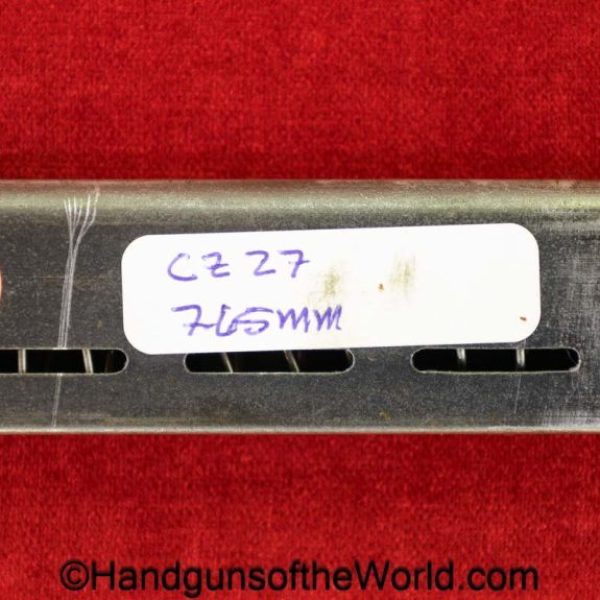 CZ-27, 7.65mm, Magazine-Clip, WWII, Era, WW2, handgun, pistol, C&R, collectible, magazine, mag, clip, CZ, 27, CZ27, CZ 27, German, Germany, 7.65, 32, .32