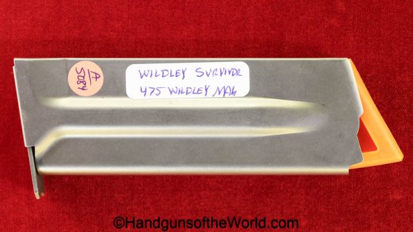 Wildey, Survivor, .475, Wildey Magnum, Magazine-Clip, magazine, mag, clip, original, 475, magnum, mag, original, collectible, Wildley, handgun, pistol