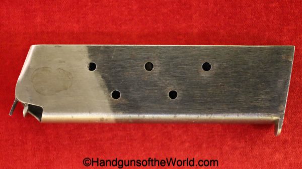 Colt, 1911, .45acp, Magazine, Clip, Mag, Original, Collectible, Handgun, Pistol, Hand gun, 45, .45, acp, auto, American, Americana, USA, A, American Pin Co