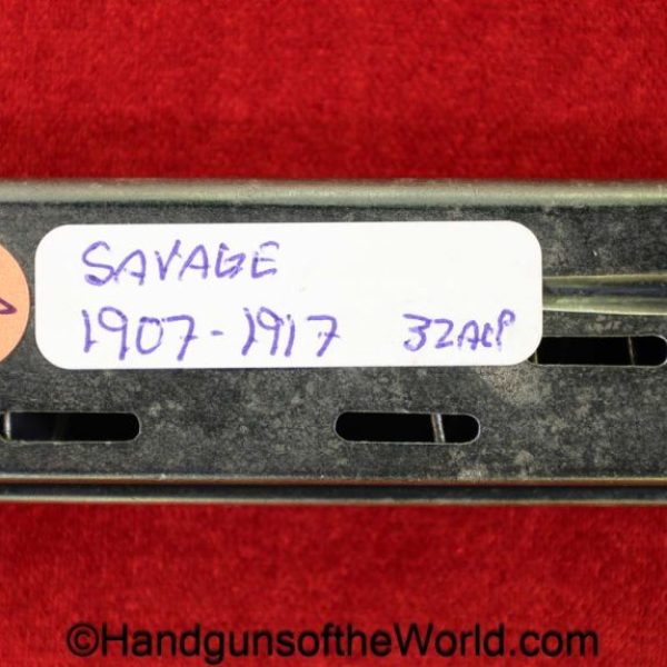 Savage, 1907, 1917, .32, Magazine-Clip, magzine, mag, clip, original, collectible, 32, acp, auto, 7.65, 7.65mm, handgun, pistol, model, American, US, USA